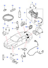 Rear Right Air Suspension Height Level Sensor C2D16582 Compatible With JAGUAR XJL